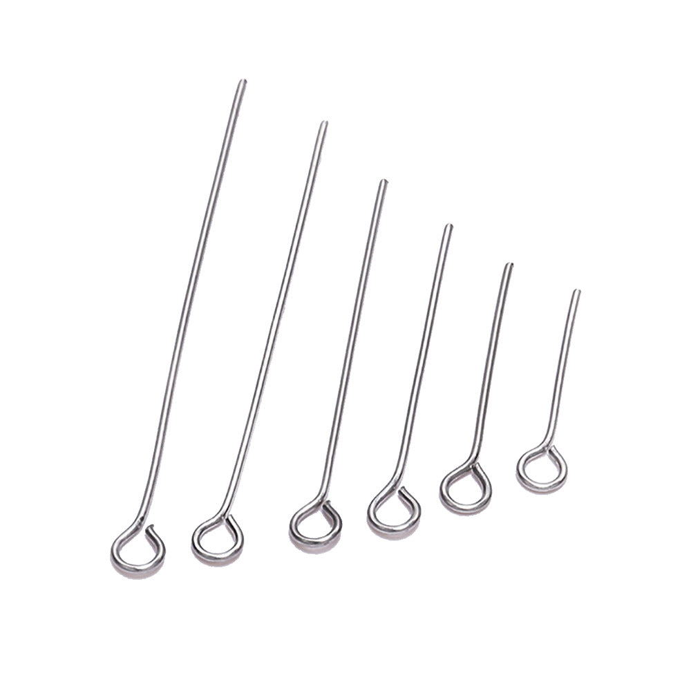 Malahill excellent quality jewelry findings 100pcs eye pins for jewelry making