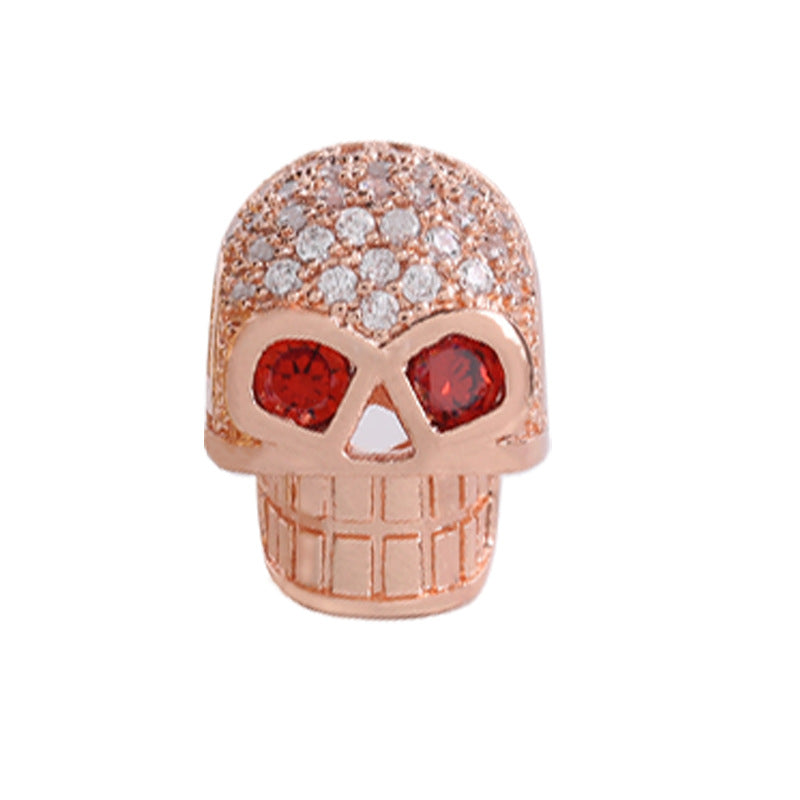 Malahill excellent quality cubic zirconia paved brass beads for jewelry making, sold per box 10 pieces inside