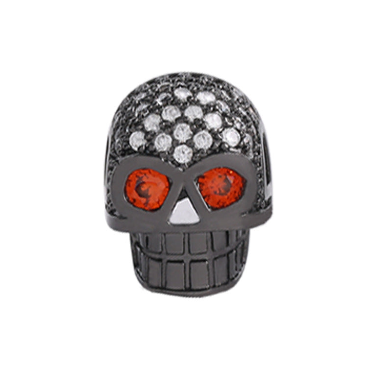 Malahill excellent quality cubic zirconia paved brass beads for jewelry making, sold per box 10 pieces inside