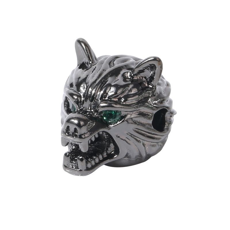 Malahill excellent quality cubic zirconia paved brass beads for jewelry making, sold per box 10 pieces inside