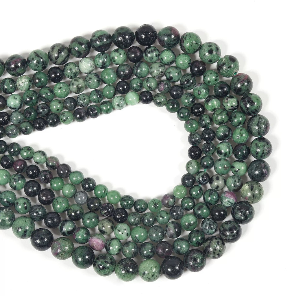 Malahill gemstone beads for jewelry making, sold per bag 5 strands inside, Ruby Zurite beads
