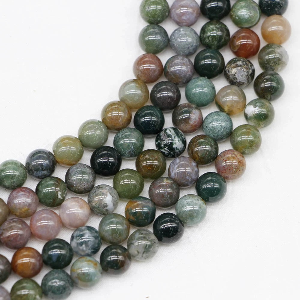 Malahill gemstone beads for jewelry making, sold per bag 5 strands inside, Indian Agate beads