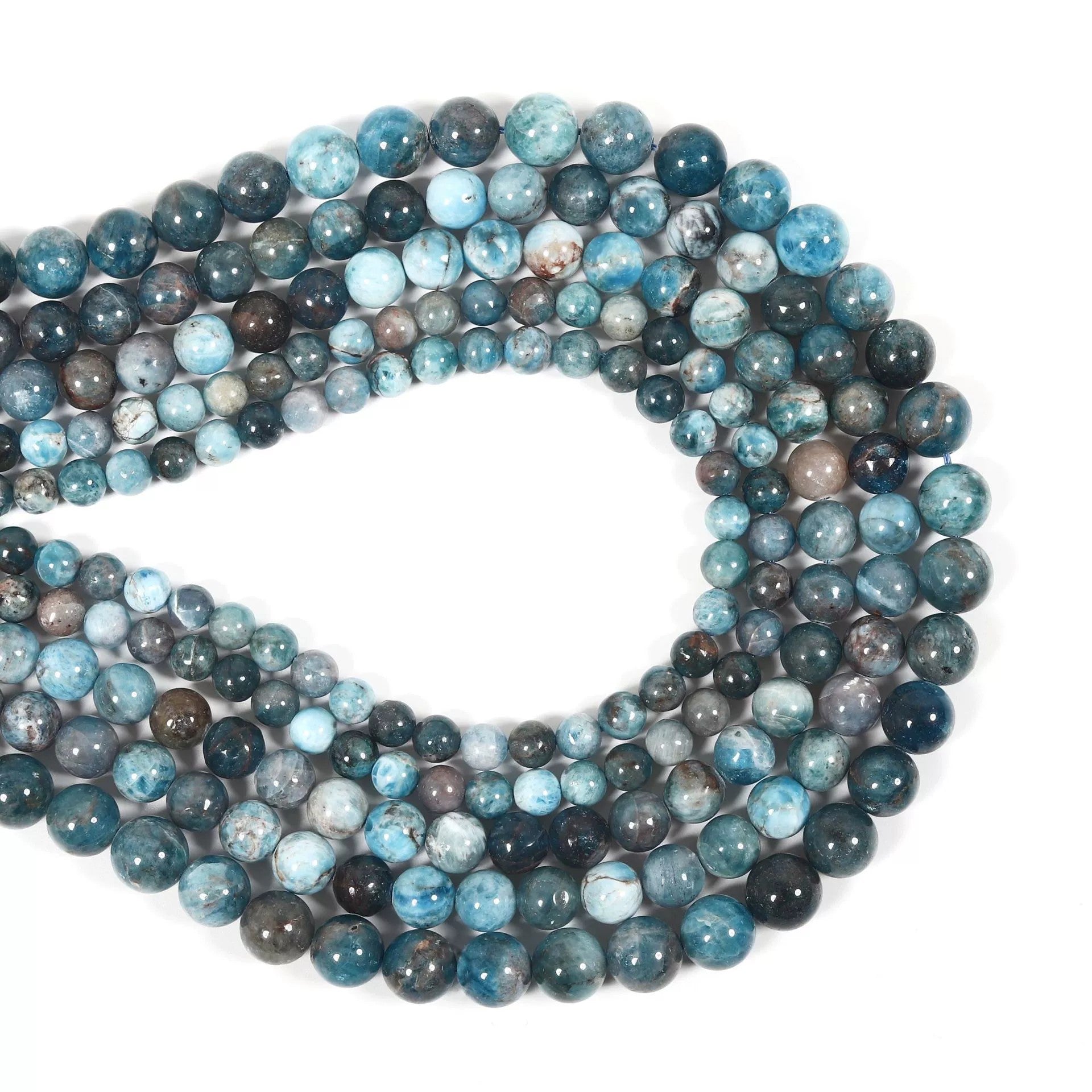 Malahill gemstone beads for jewelry making, sold per bag 5 strands inside, Apatite beads