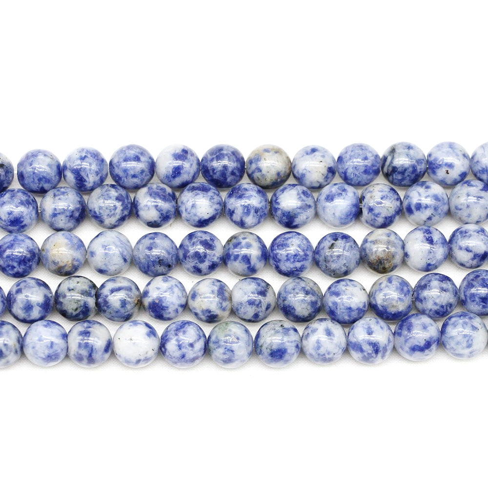 Malahill gemstone beads for jewelry making, sold per bag 5 strands inside, Blue Spot Jasper beads
