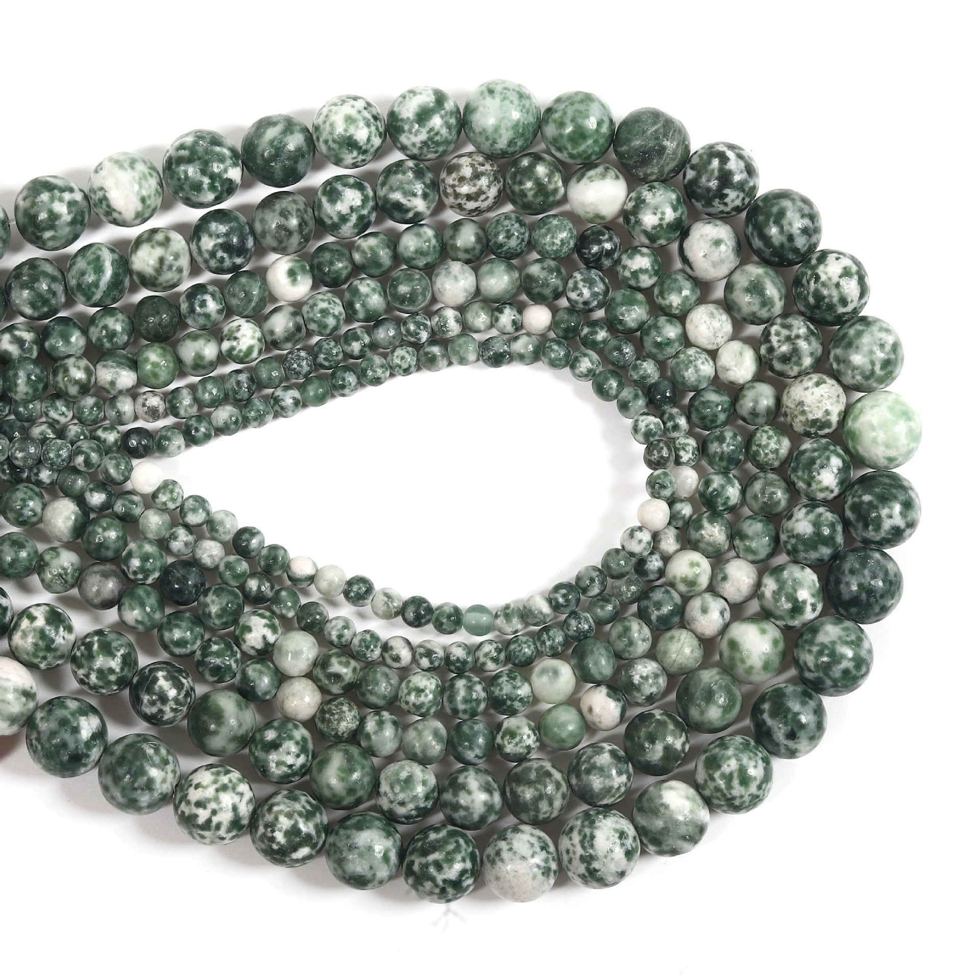 Malahill gemstone beads for jewelry making, sold per bag 5 strands inside, Green Jasper beads