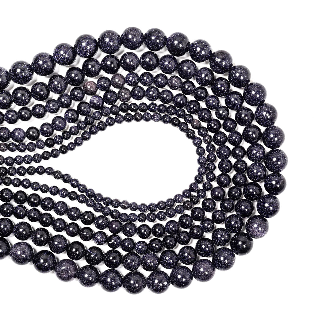 Malahill gemstone beads for jewelry making, sold per bag 5 strands inside, Blue Sand Stone beads