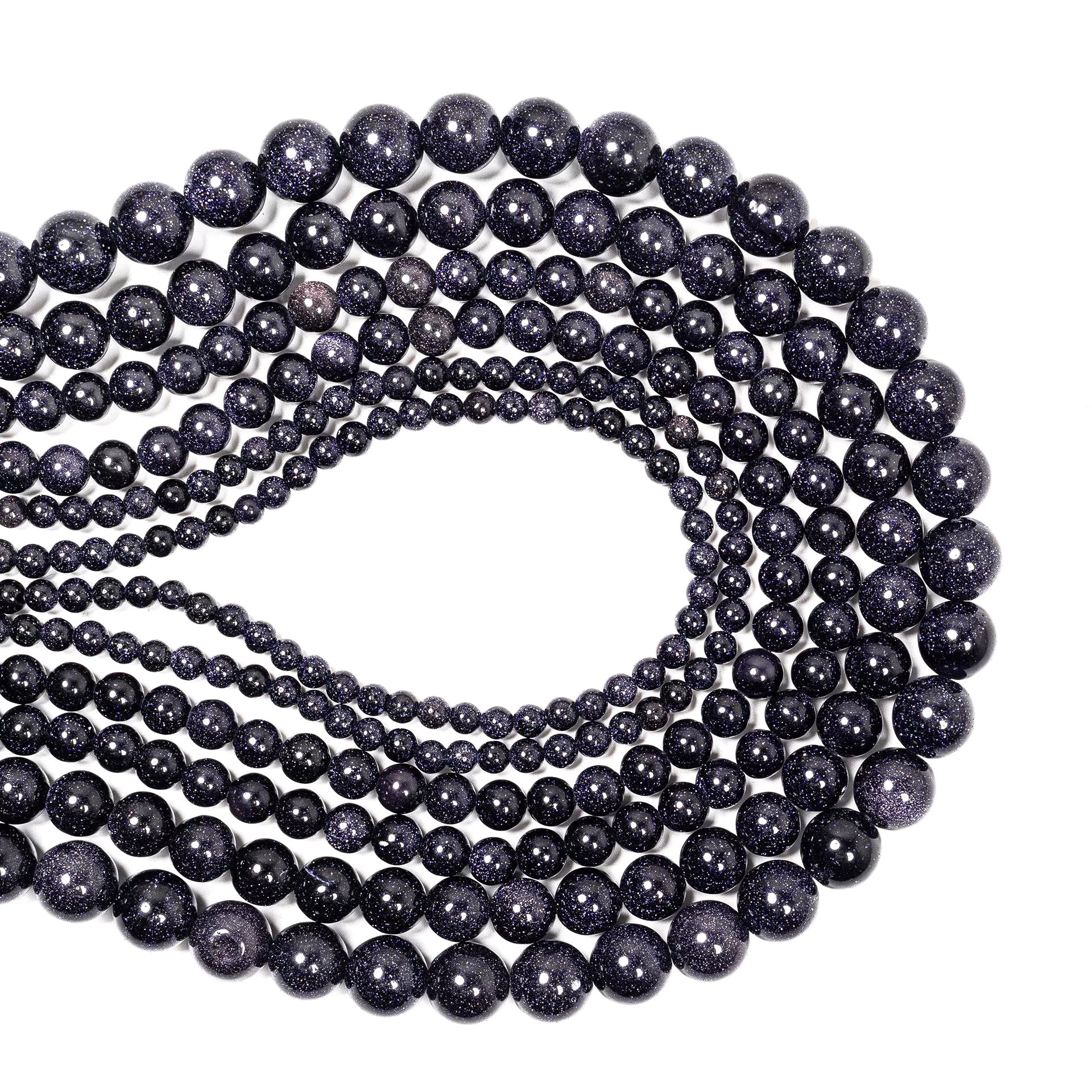 Malahill gemstone beads for jewelry making, sold per bag 5 strands inside, Blue Sand Stone beads