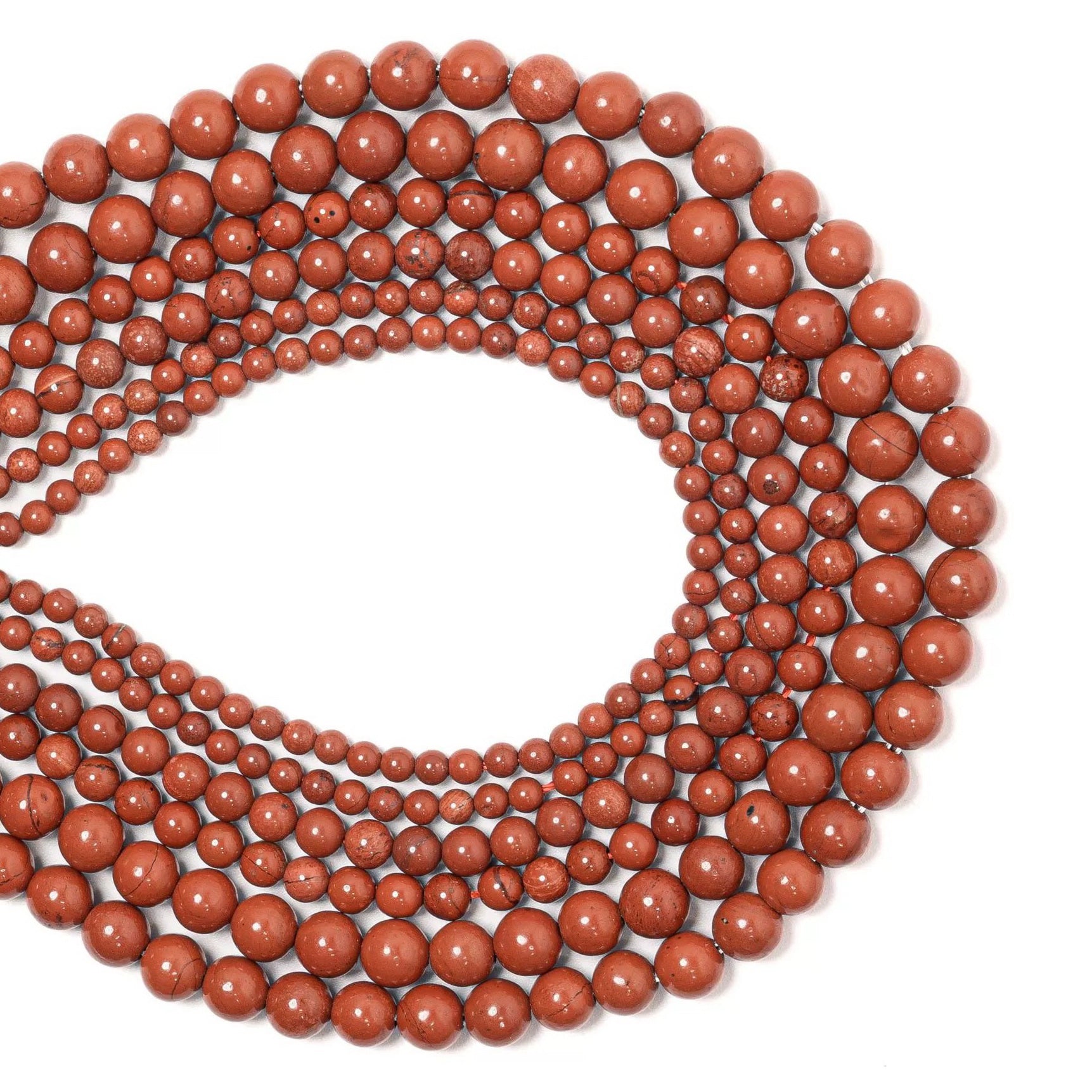 Malahill gemstone beads for jewelry making, sold per bag 5 strands inside, Red Jasper A beads