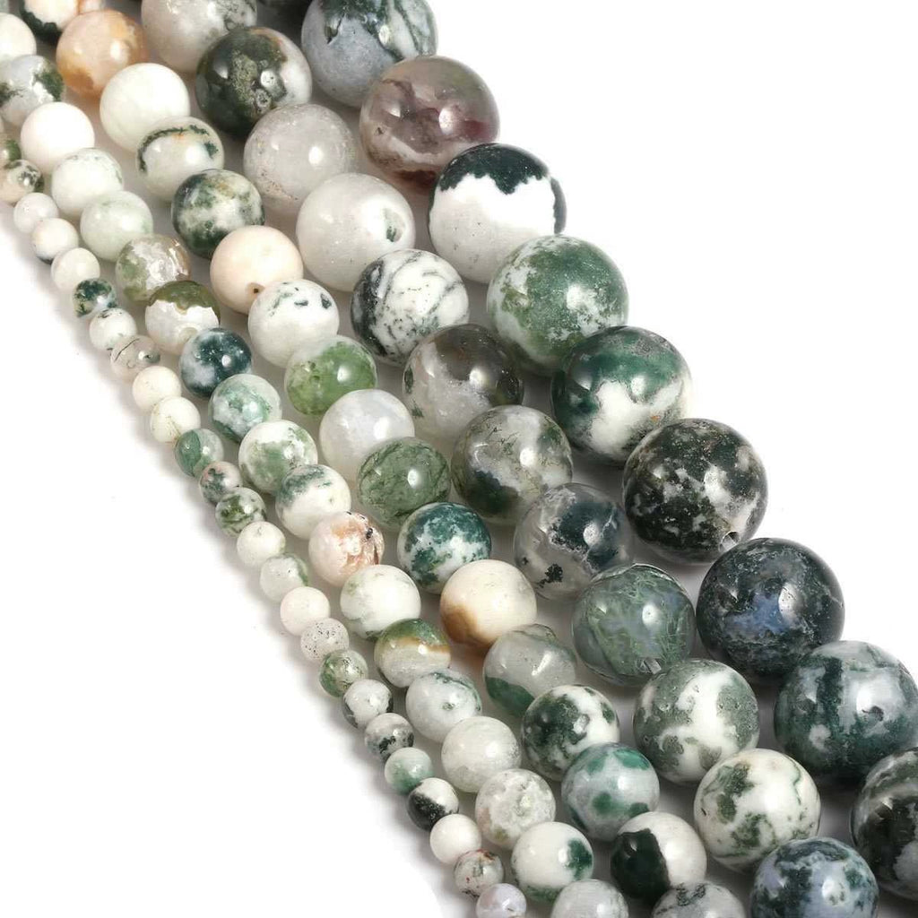 Malahill gemstone beads for jewelry making, sold per bag 5 strands inside, Tree Agate beads