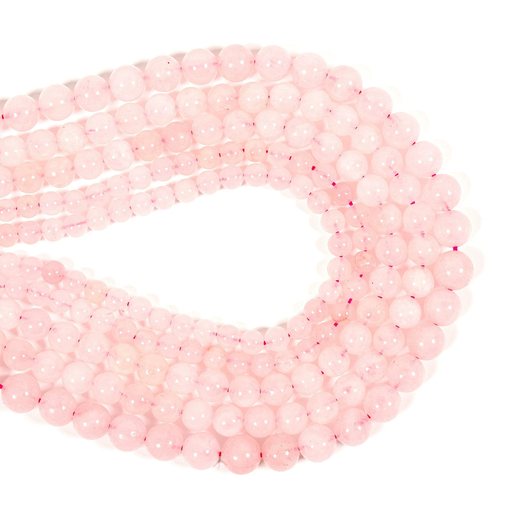 Malahill gemstone beads for jewelry making, sold per bag 5 strands inside, Rose Quartz beads