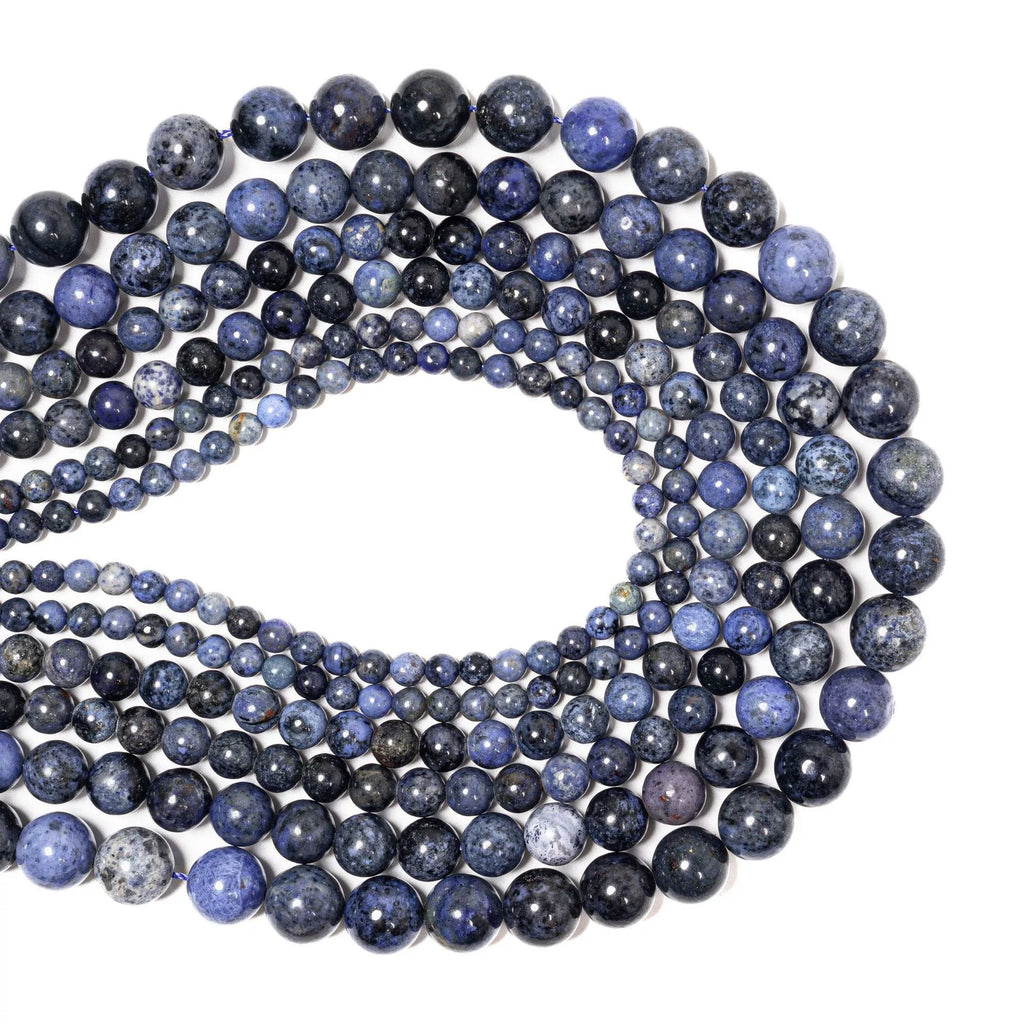 Malahill gemstone beads for jewelry making, sold per bag 5 strands inside, Dumortierite beads