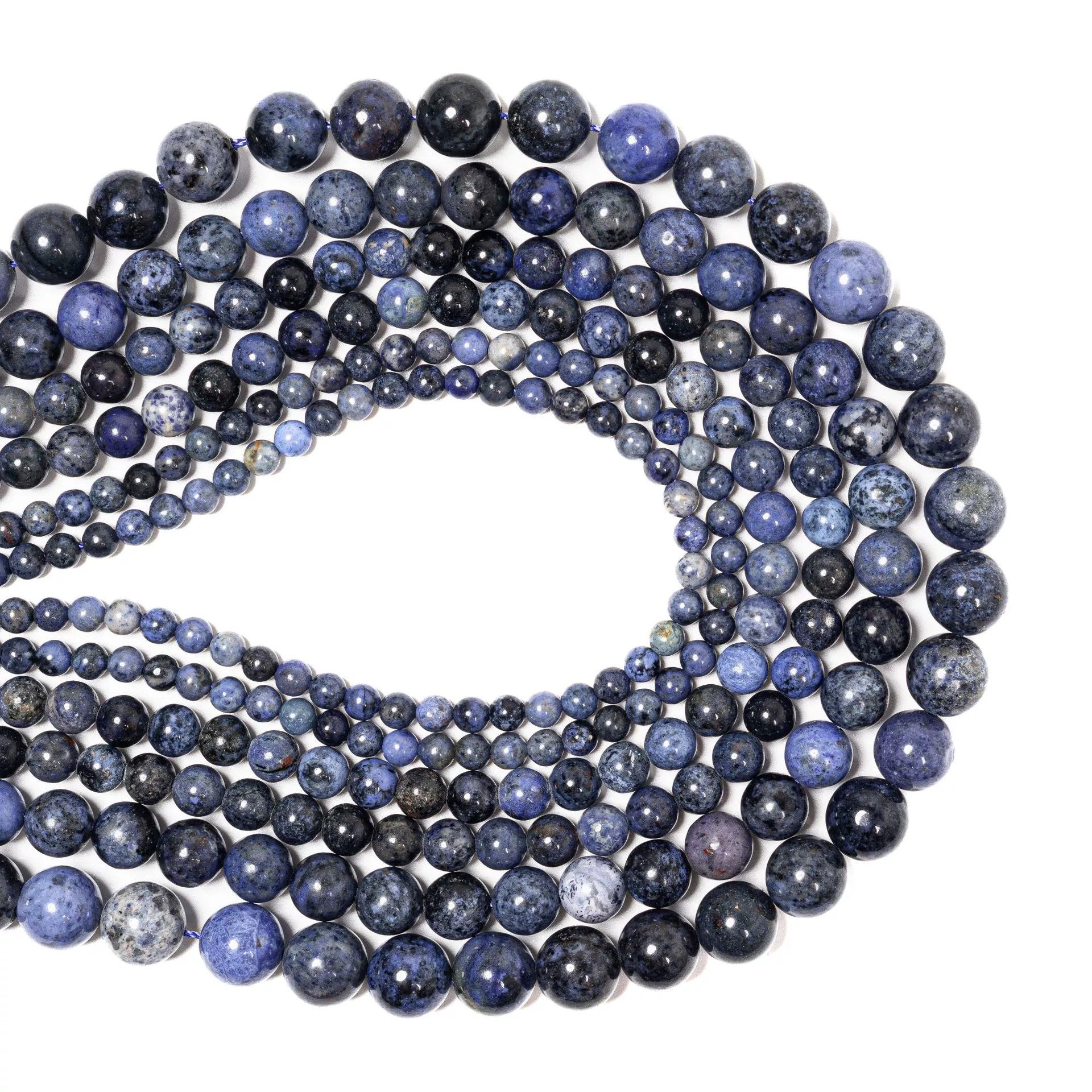 Malahill gemstone beads for jewelry making, sold per bag 5 strands inside, Dumortierite beads