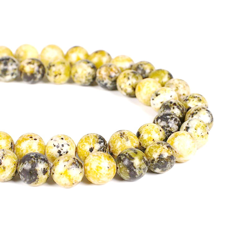 Malahill gemstone beads for jewelry making, sold per bag 5 strands inside, Yellow Turquoise beads