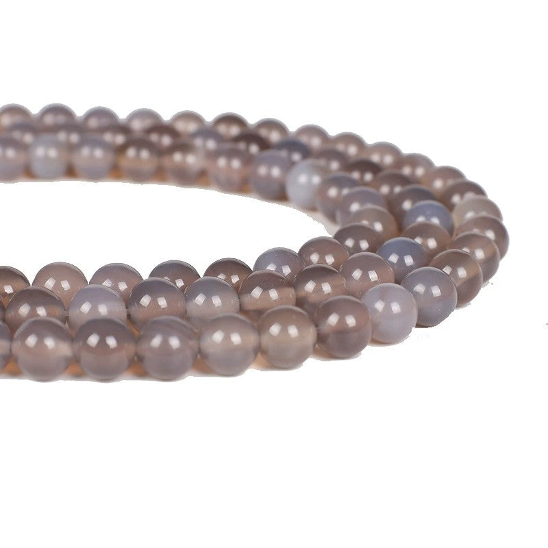 Malahill gemstone beads for jewelry making, sold per bag 5 strands inside, Grey Agate beads