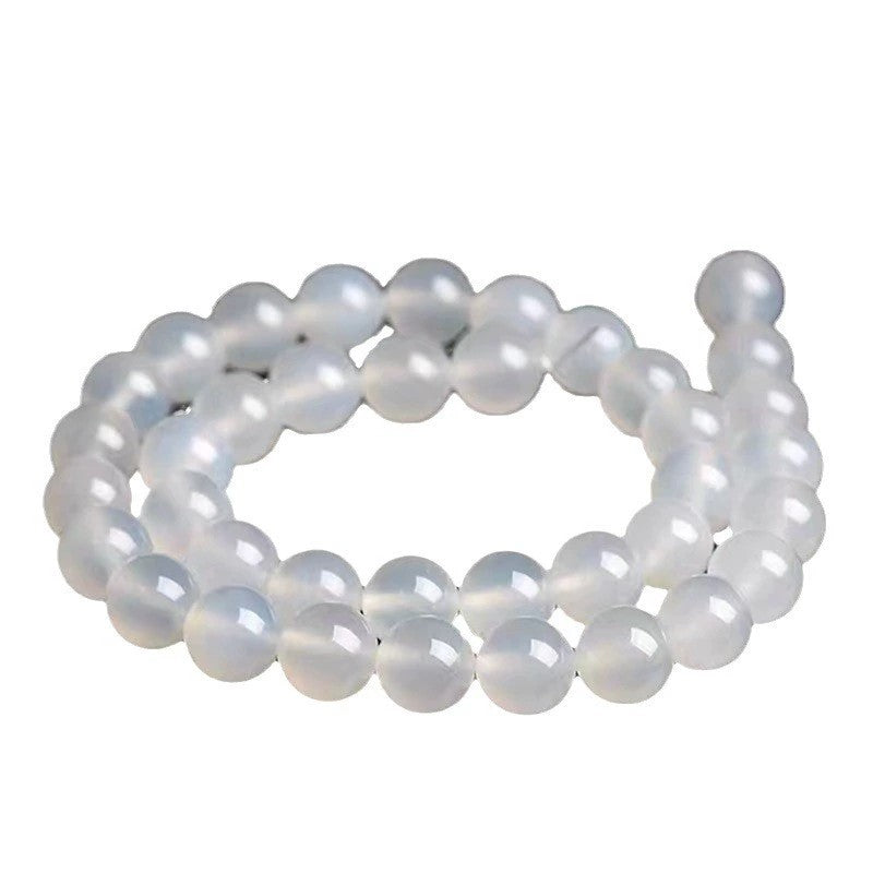 Malahill gemstone beads for jewelry making, sold per bag 5 strands inside, White Agate beads