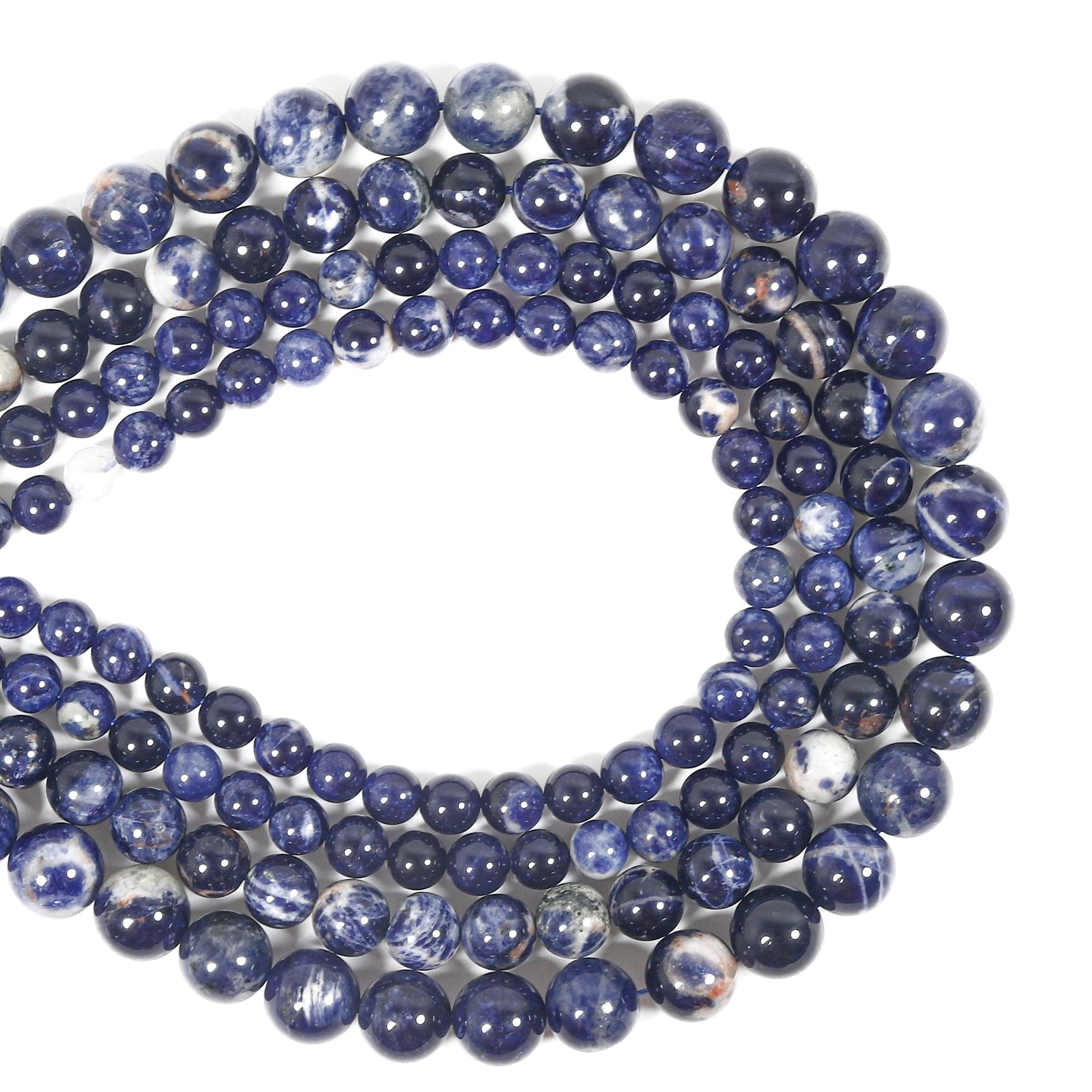 Malahill gemstone beads for jewelry making, sold per bag 5 strands inside, Sodalite beads