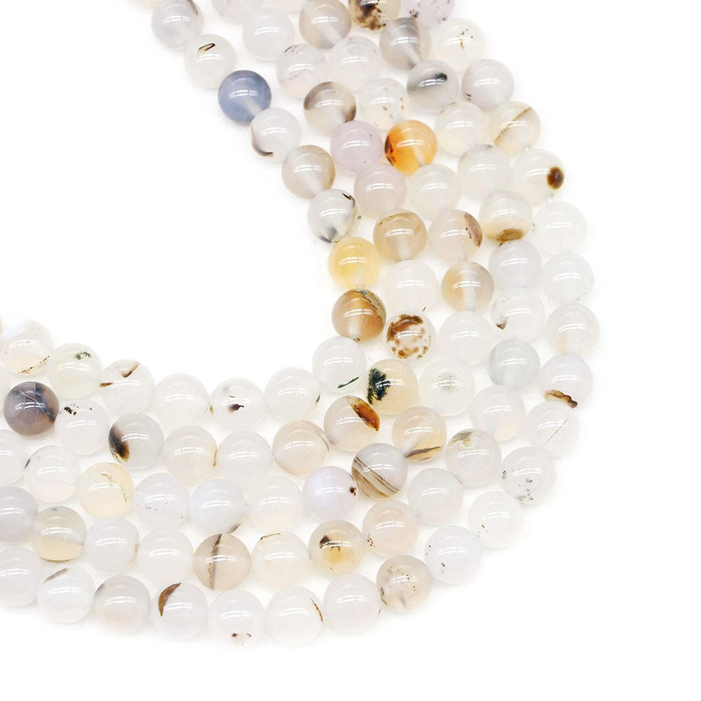 Malahill gemstone beads for jewelry making, sold per bag 5 strands inside, Flower Agate beads