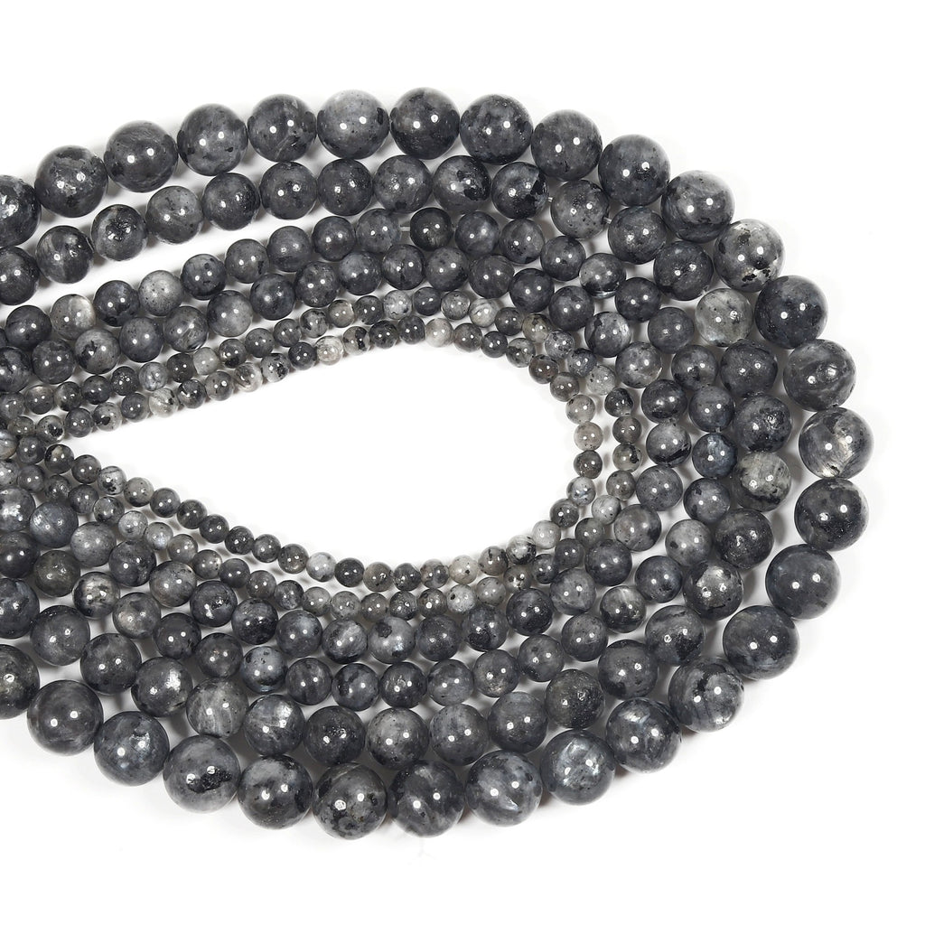 Malahill gemstone beads for jewelry making, sold per bag 5 strands inside, Larvikite beads