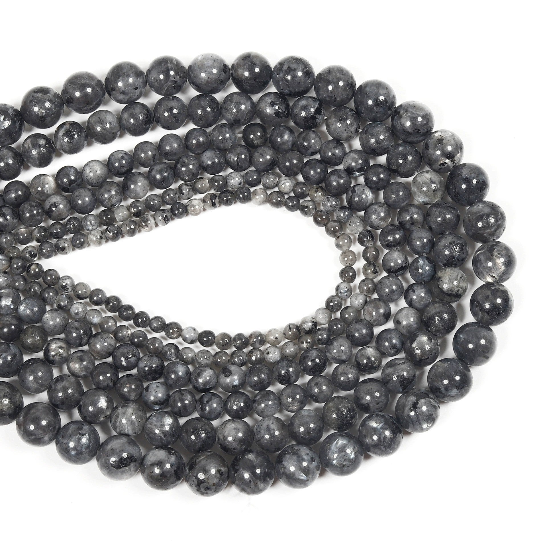 Malahill gemstone beads for jewelry making, sold per bag 5 strands inside, Larvikite beads