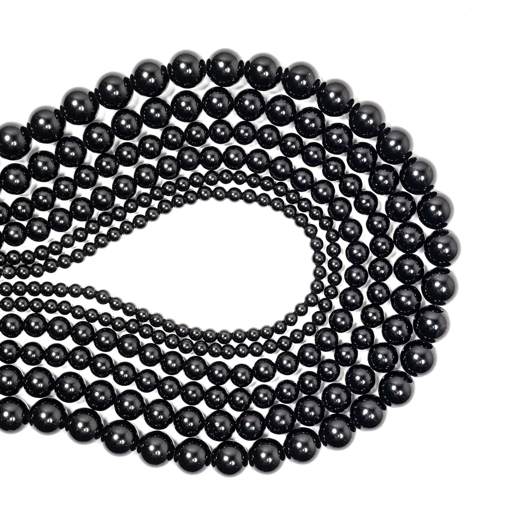 Malahill gemstone beads for jewelry making, sold per bag 5 strands inside, Black Obsidian beads