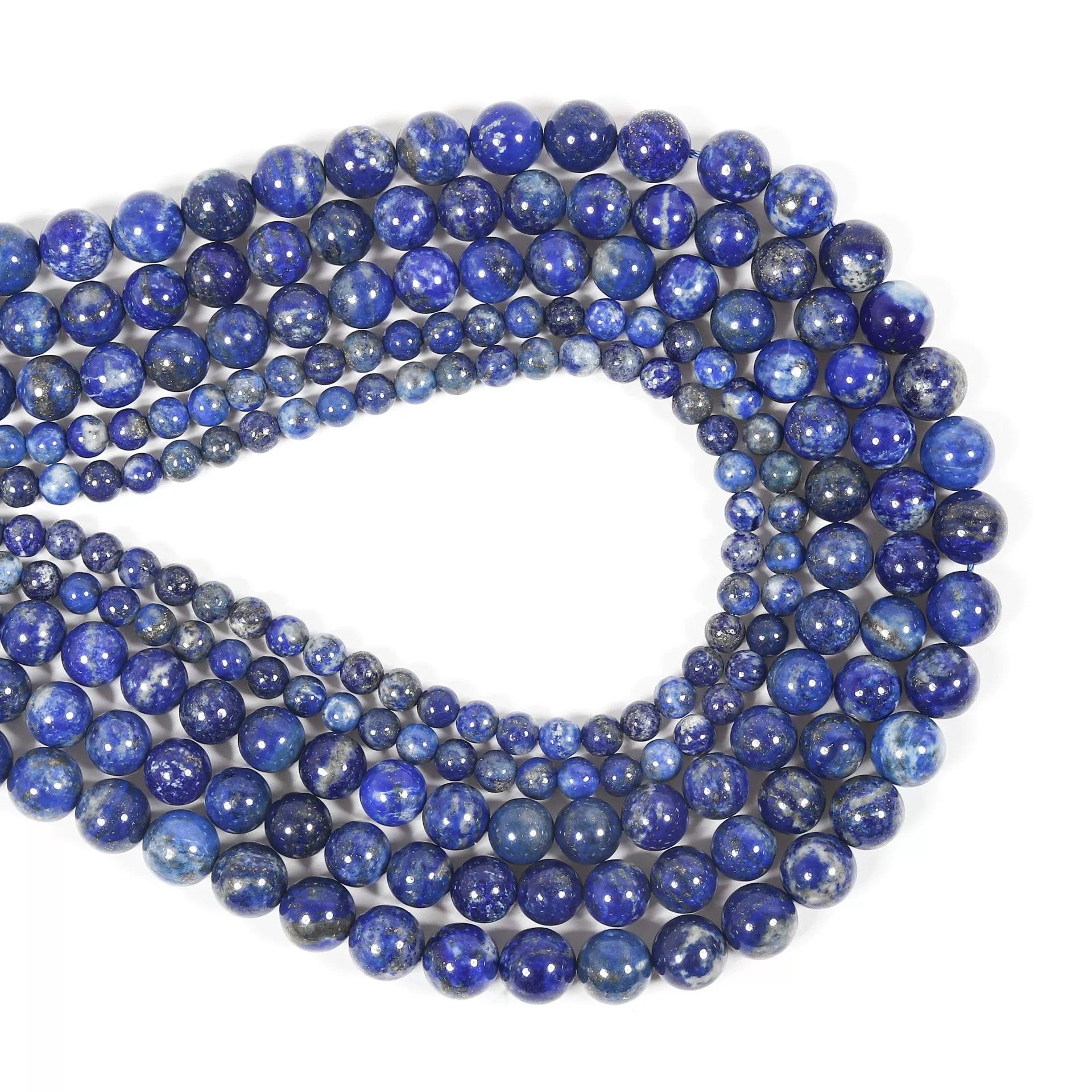 Malahill gemstone beads for jewelry making, sold per bag 5 strands inside, Lapis Lazuli beads