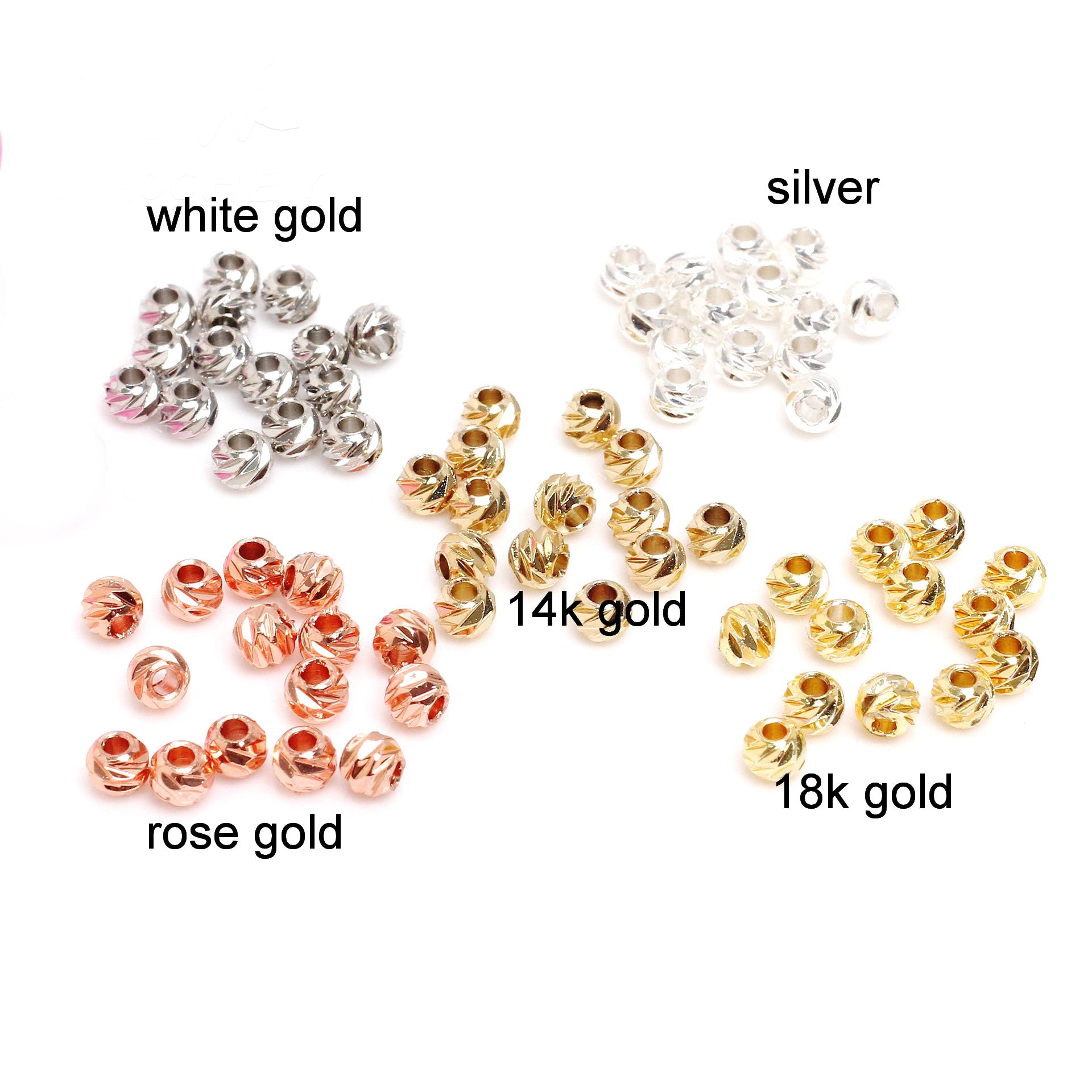 Malahill Excellent Quality Brass Beads for Jewelry Making, sold per box 100 pieces inside