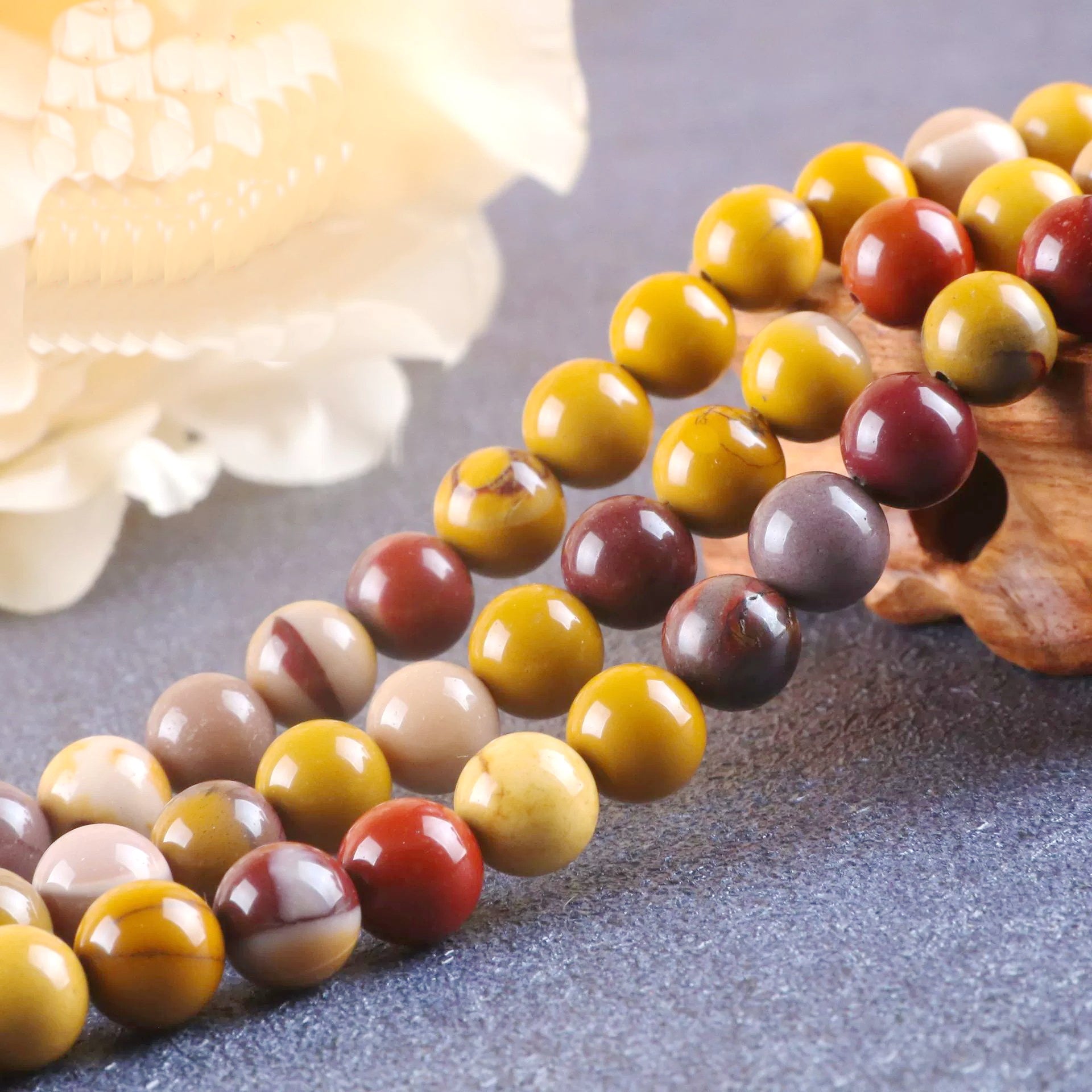 Malahill gemstone beads for jewelry making, sold per bag 5 strands inside, Mookaite beads