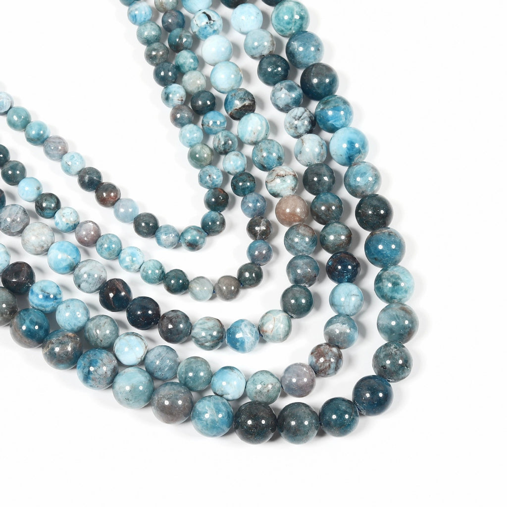 Malahill gemstone beads for jewelry making, sold per bag 5 strands inside, Apatite beads