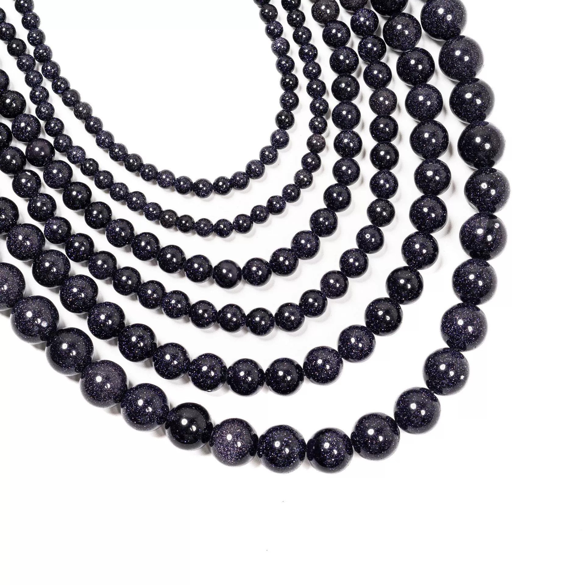 Malahill gemstone beads for jewelry making, sold per bag 5 strands inside, Blue Sand Stone beads