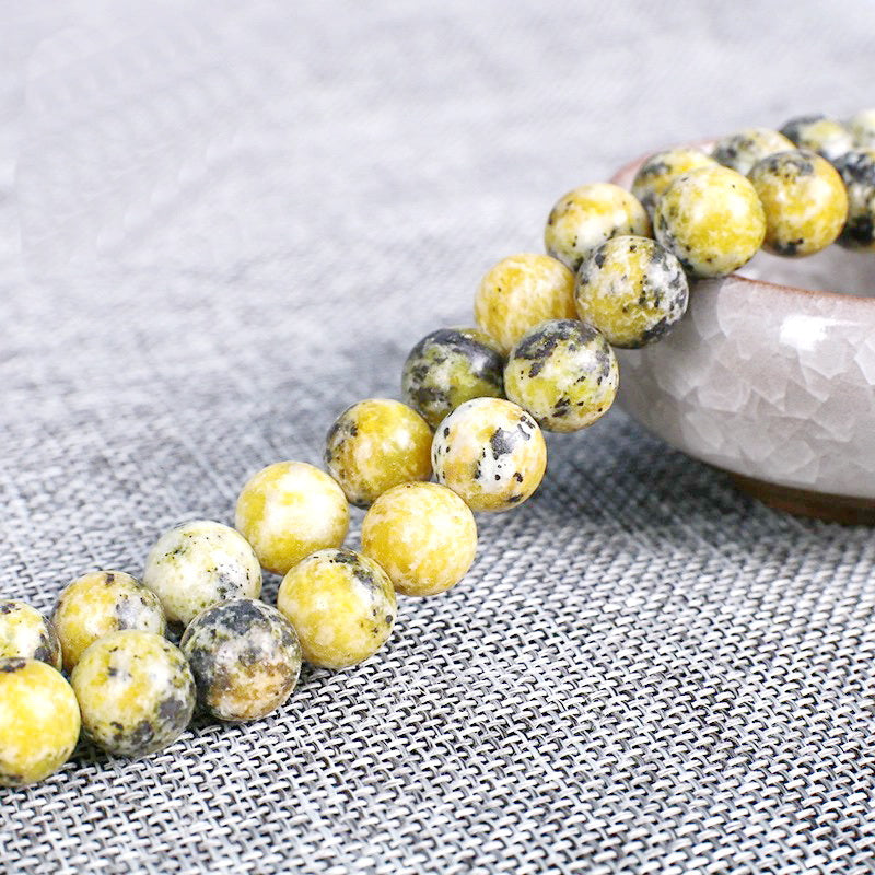Malahill gemstone beads for jewelry making, sold per bag 5 strands inside, Yellow Turquoise beads