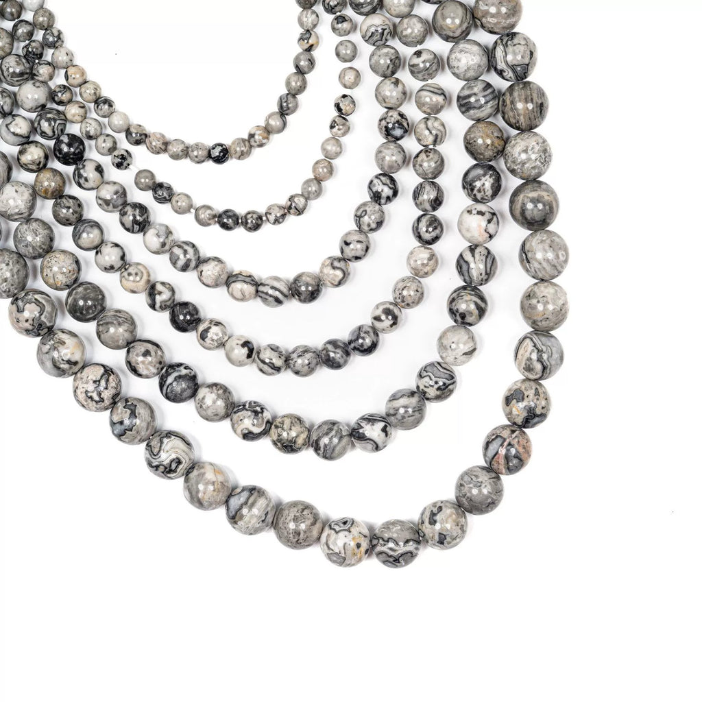 Malahill gemstone beads for jewelry making, sold per bag 5 strands inside, Picture Jade beads