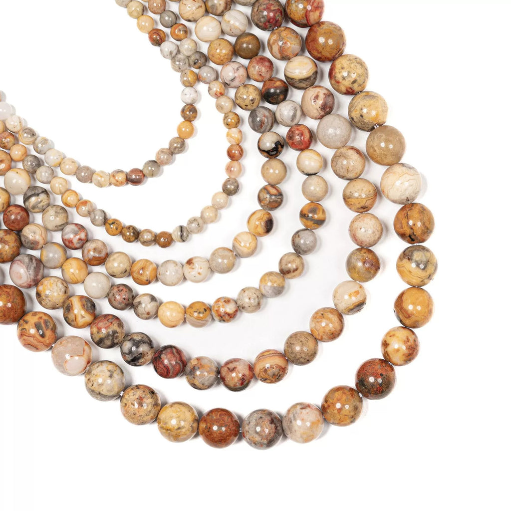 Malahill gemstone beads for jewelry making, sold per bag 5 strands inside, Crazy Agate beads