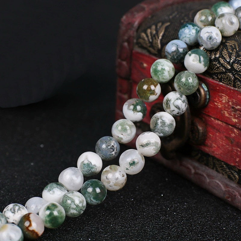 Malahill gemstone beads for jewelry making, sold per bag 5 strands inside, Tree Agate beads