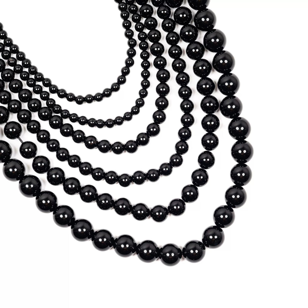 Malahill gemstone beads for jewelry making, sold per bag 5 strands inside, Onyx beads