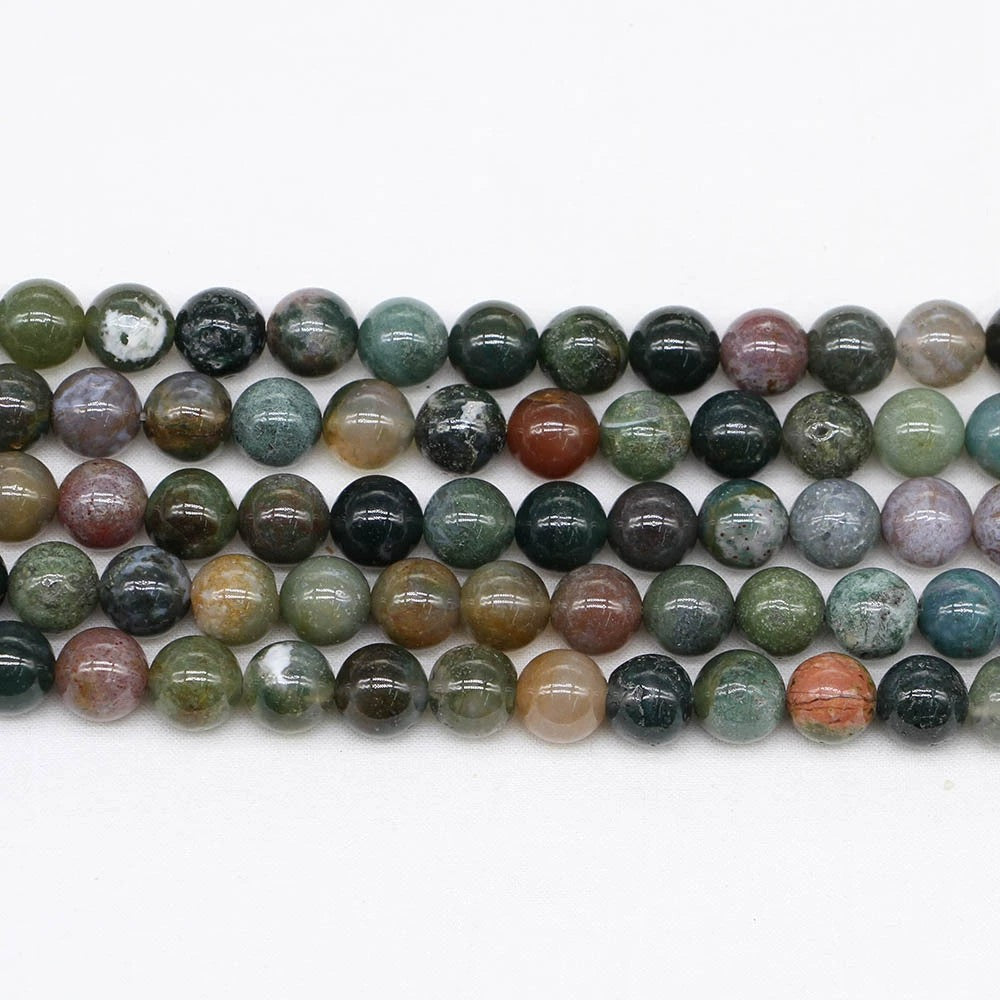 Malahill gemstone beads for jewelry making, sold per bag 5 strands inside, Indian Agate beads