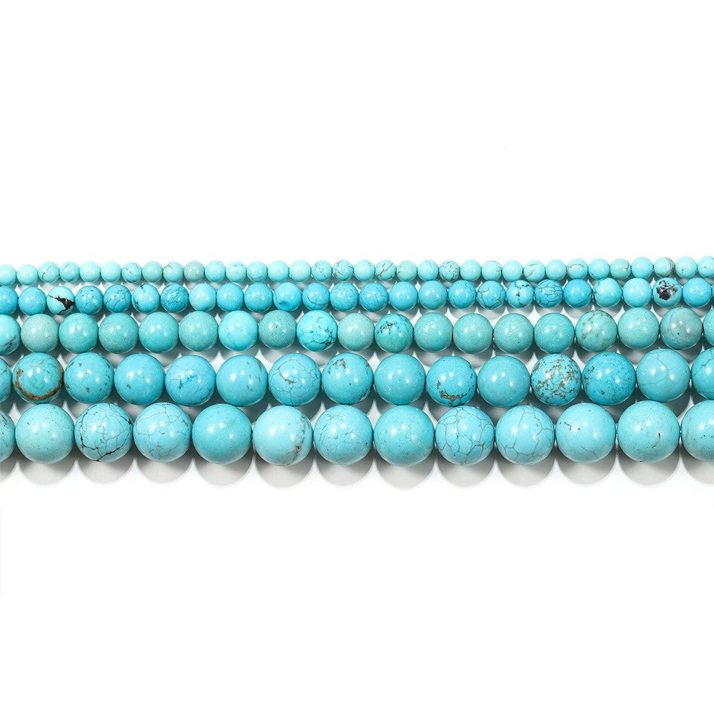 Malahill gemstone beads for jewelry making, sold per bag 5 strands inside, Blue Howlite Turquoise beads