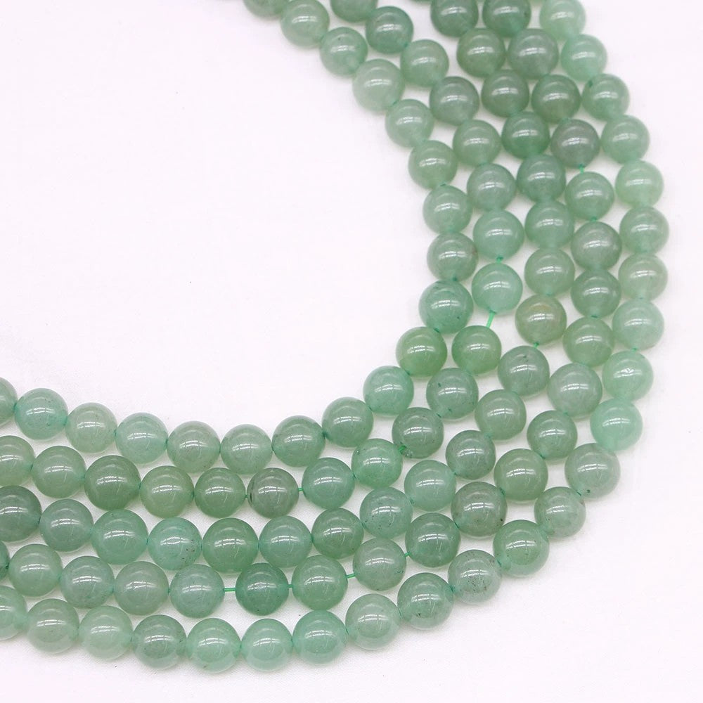 Malahill gemstone beads for jewelry making, sold per bag 5 strands inside, Green Aventurine beads