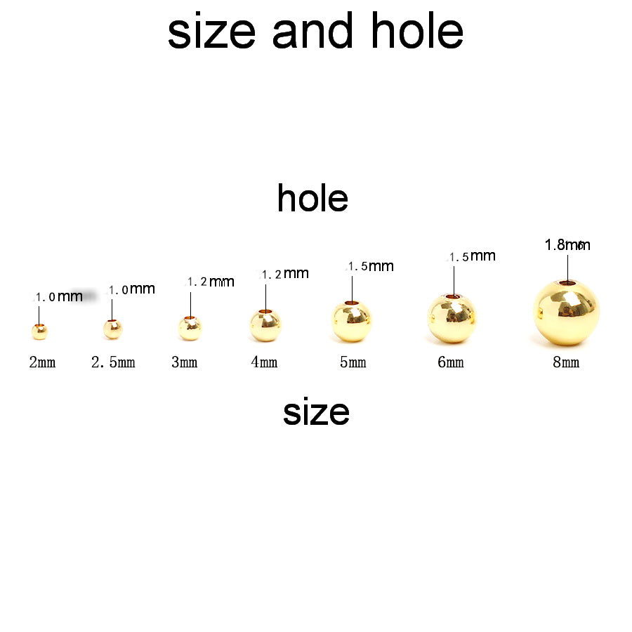 Malahill Excellent Quality Brass Beads for Jewelry Making, sold per box 600 pieces inside