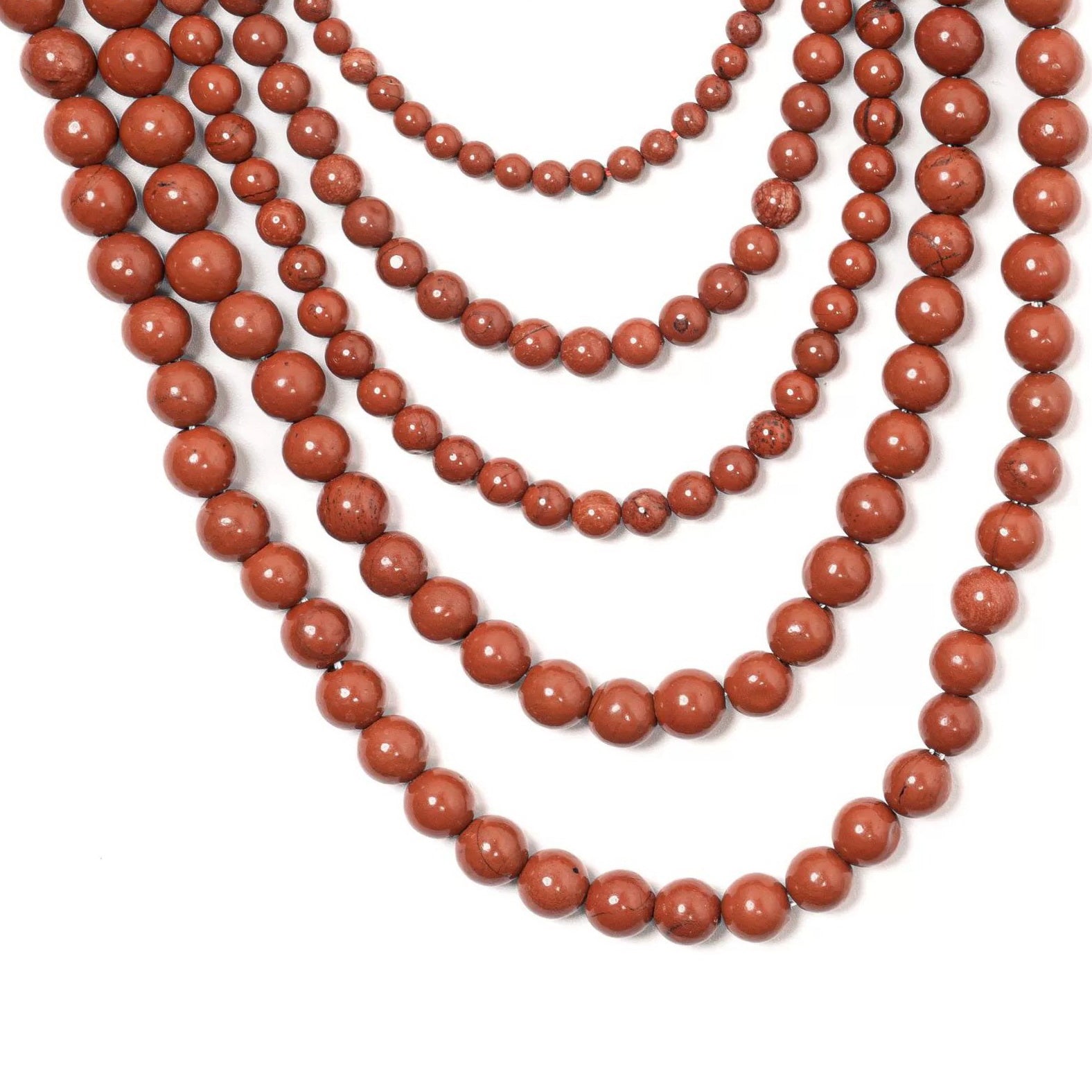 Malahill gemstone beads for jewelry making, sold per bag 5 strands inside, Red Jasper A beads