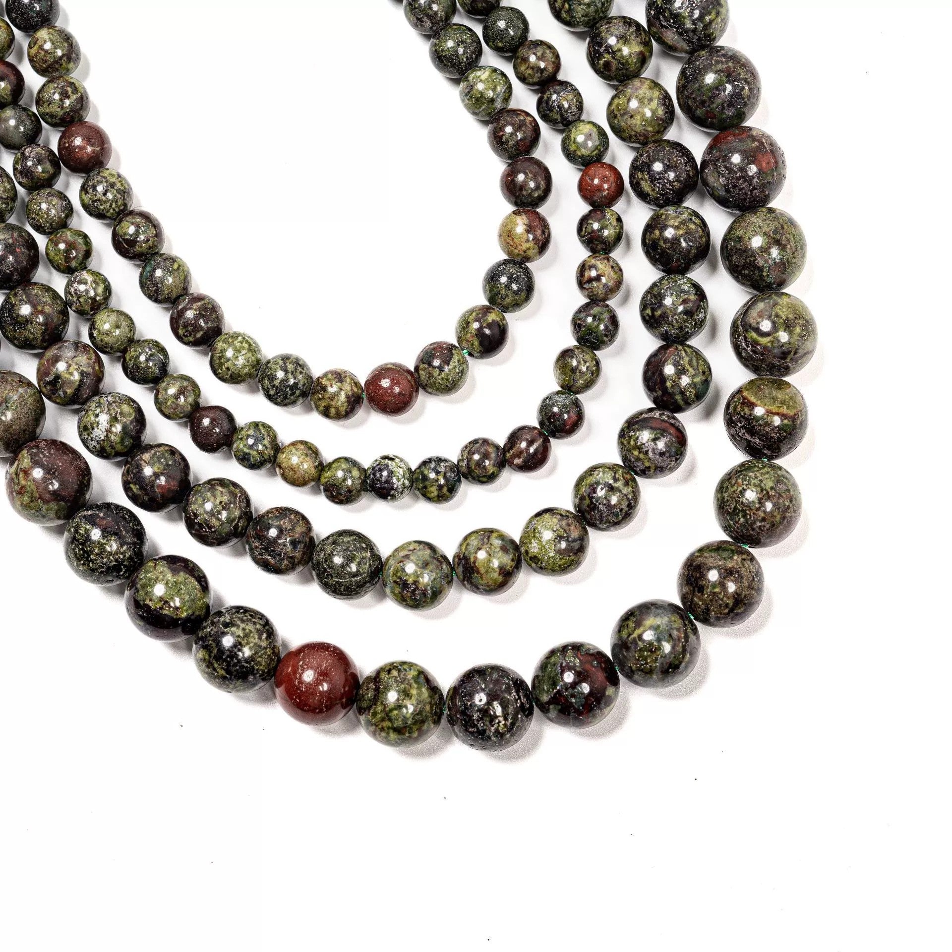 Malahill gemstone beads for jewelry making, sold per bag 5 strands inside, Russia Bloodstone beads
