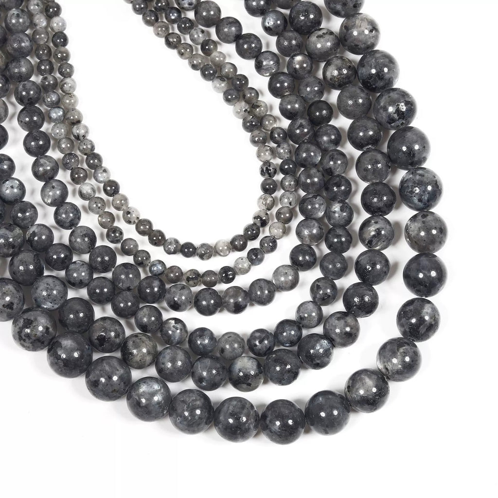 Malahill gemstone beads for jewelry making, sold per bag 5 strands inside, Larvikite beads