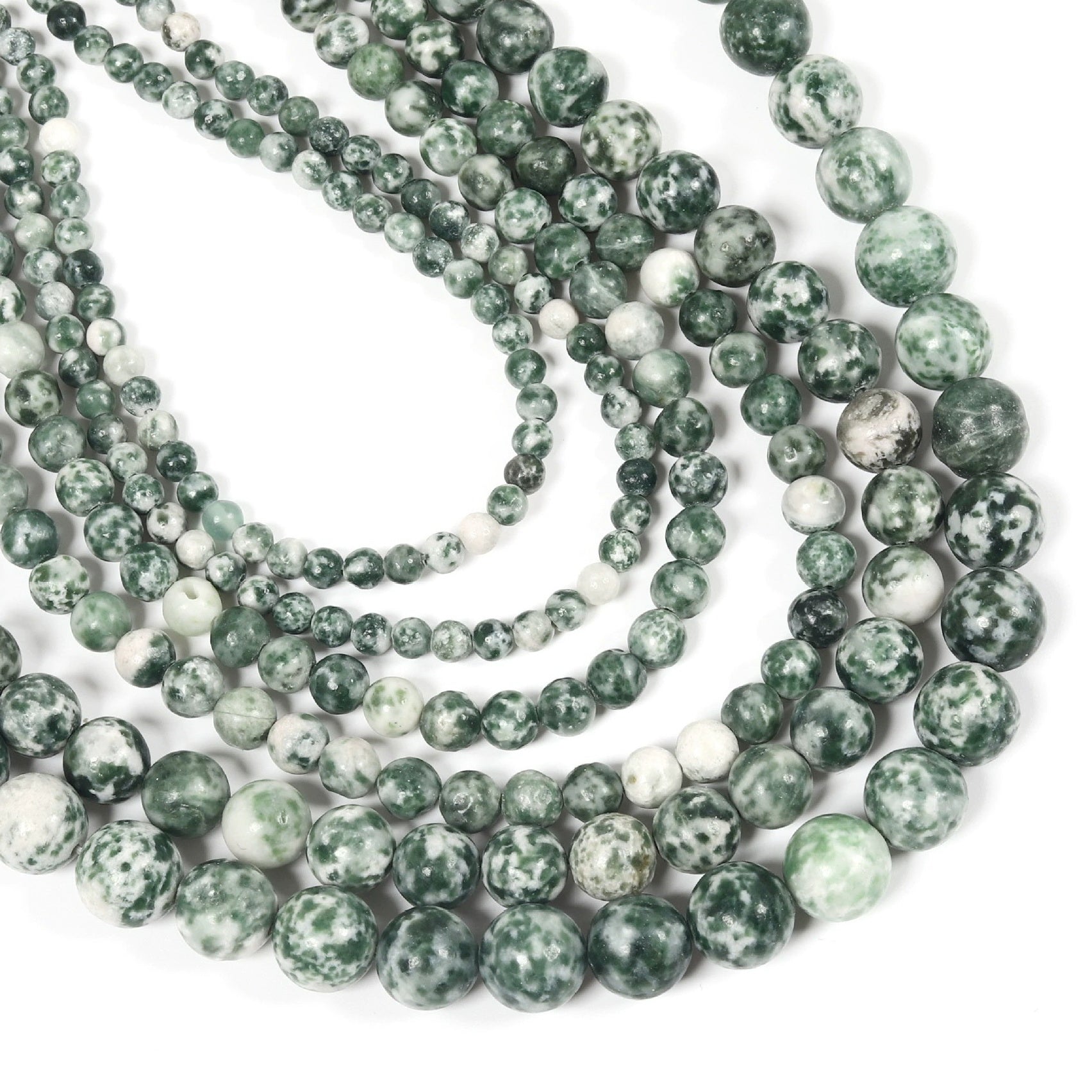 Malahill gemstone beads for jewelry making, sold per bag 5 strands inside, Green Jasper beads