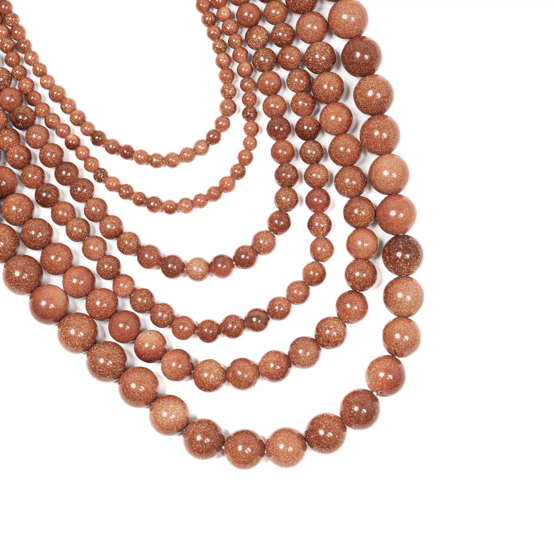 Malahill gemstone beads for jewelry making, sold per bag 5 strands inside, Gold Sand Stone beads