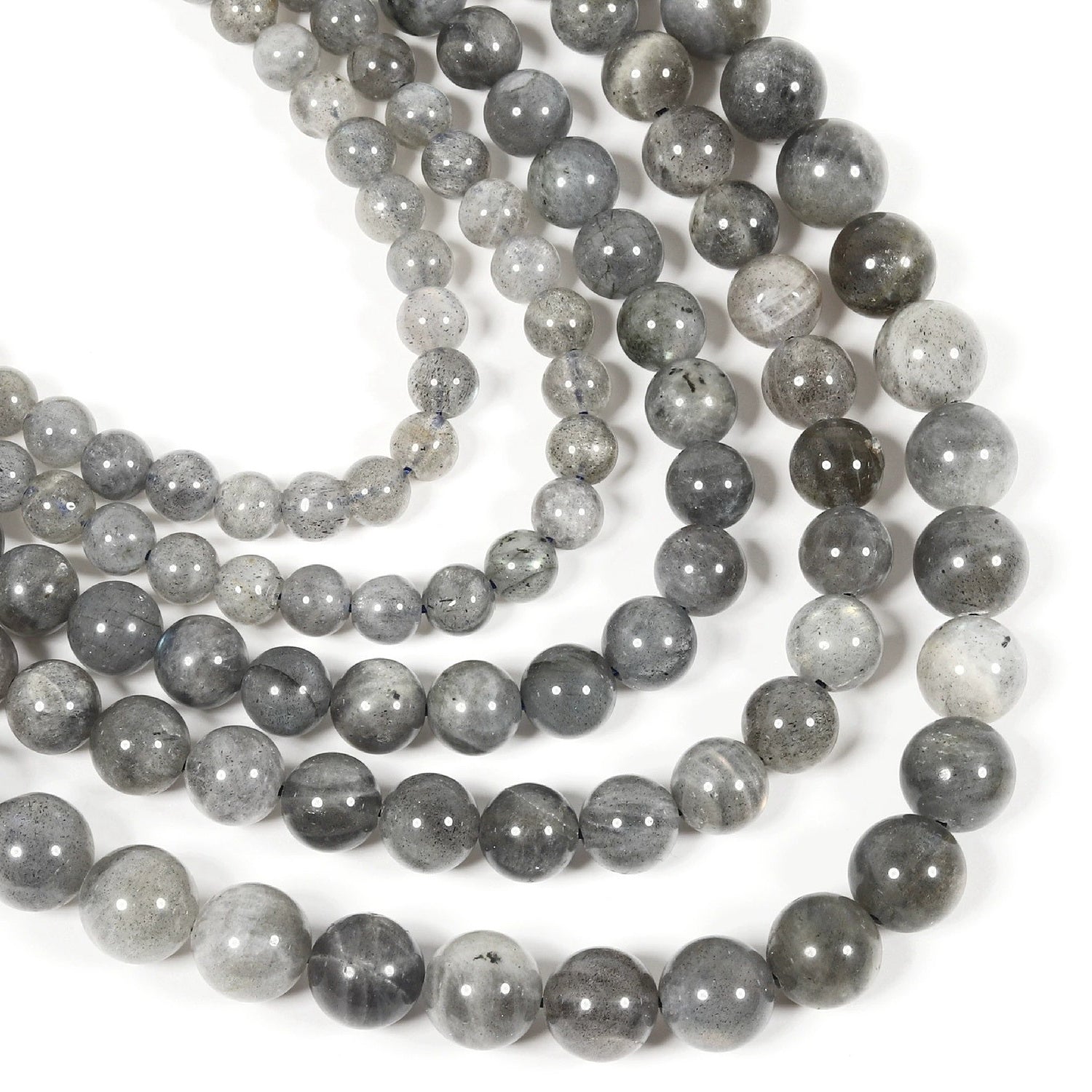 Malahill gemstone beads for jewelry making, sold per bag 5 strands inside, Labradorite A beads
