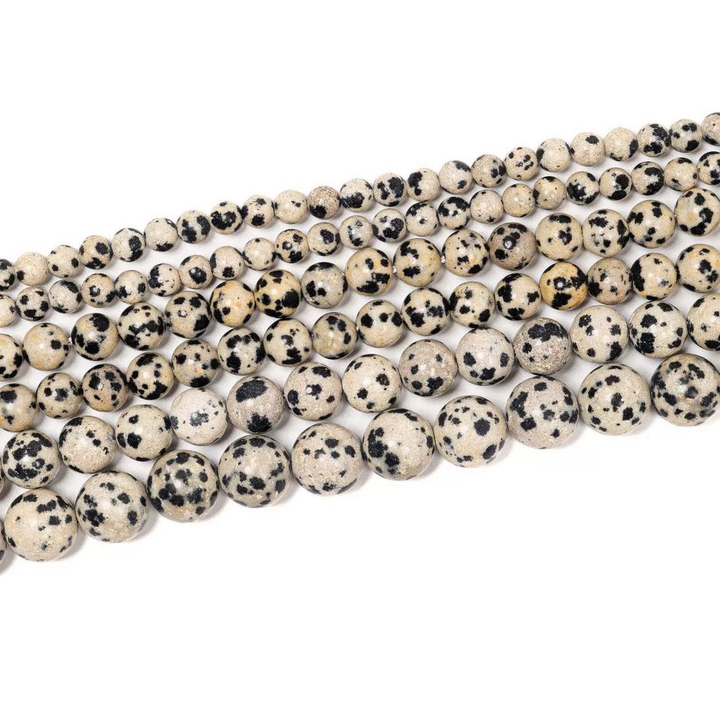 Malahill gemstone beads for jewelry making, sold per bag 5 strands inside, Dalmatian beads