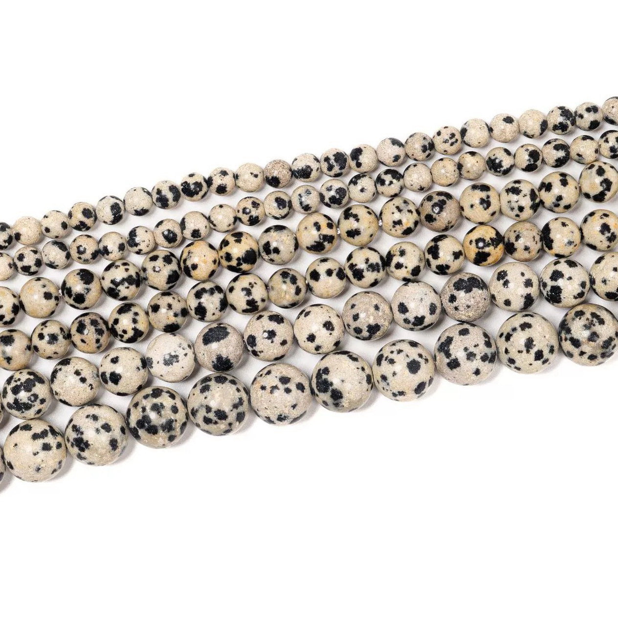 Malahill gemstone beads for jewelry making, sold per bag 5 strands inside, Dalmatian beads