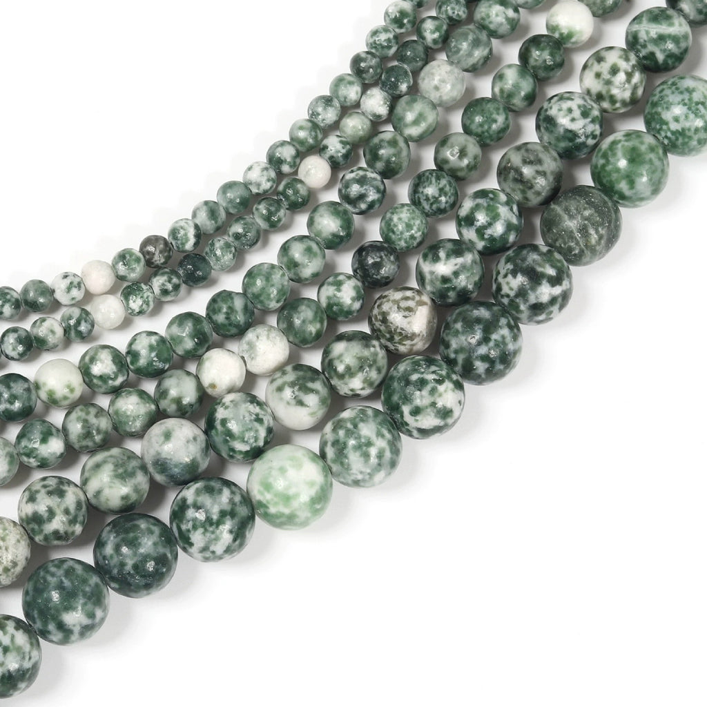 Malahill gemstone beads for jewelry making, sold per bag 5 strands inside, Green Jasper beads