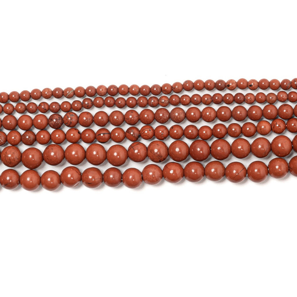 Malahill gemstone beads for jewelry making, sold per bag 5 strands inside, Red Jasper A beads