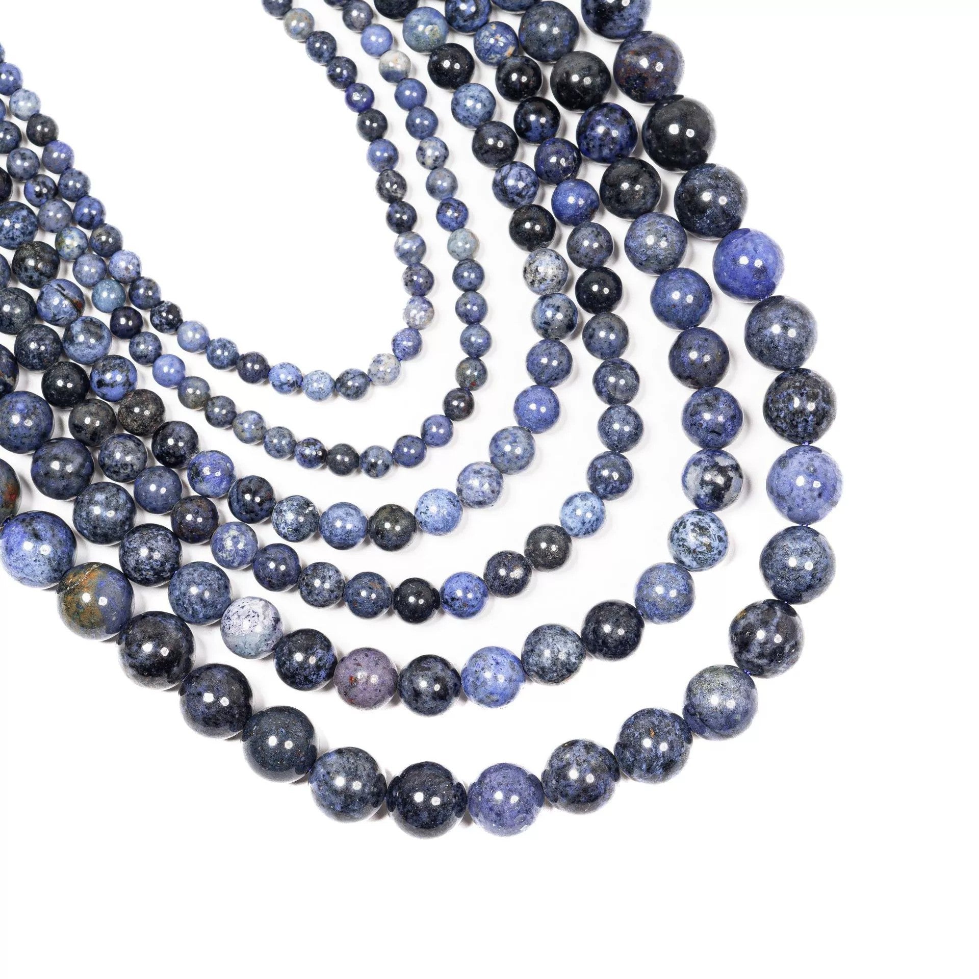 Malahill gemstone beads for jewelry making, sold per bag 5 strands inside, Dumortierite beads