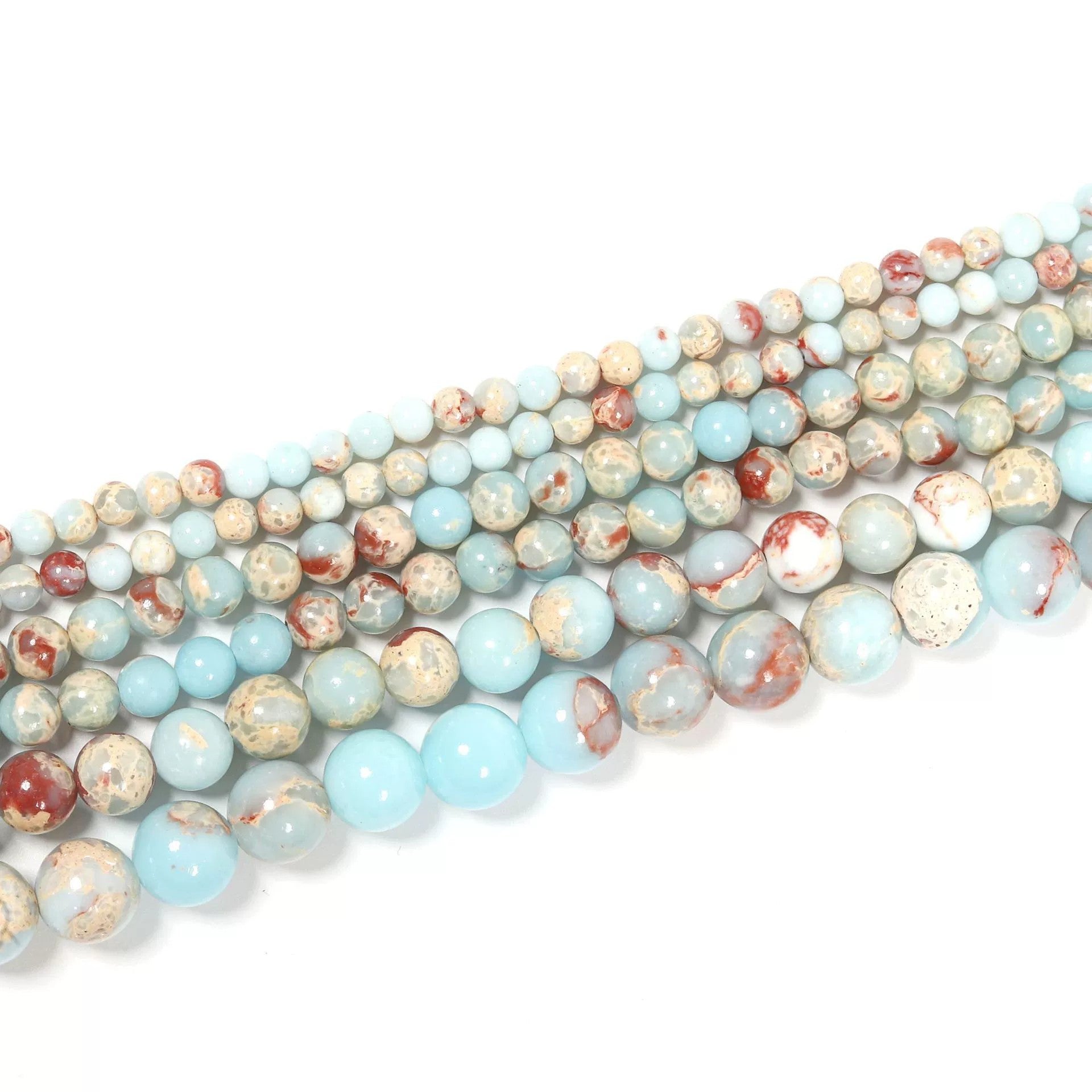 Malahill gemstone beads for jewelry making, sold per bag 5 strands inside, Blue Agalmatolite Synthetic beads